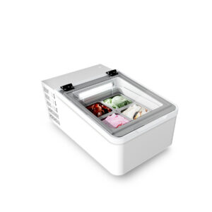 Vitrină de înghețată FRAMEC MINI CREAM 2V W/G LED