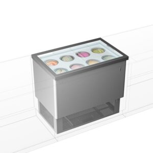 Vitrină incorporabilă de înghețată cu sistem de răcire ventilată FRAMEC DOLCE VITA IN VISTA 8